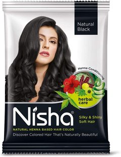 Color Based Pack Hair Black Natural Henna Nisha
