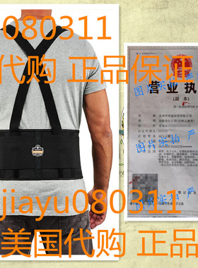 Ergodyne ProFlex 1650 Economy Elastic Back Support Belt 选码