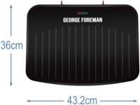 George Foreman 25820 Large Fit Grills - Versatile Griddle, USA thumbnail 2