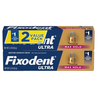 Hold 2.2 Adhesive Max Denture Fixodent Pack Ultra