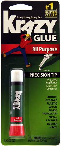 Krazy Glue, Instant All Purpose Tube, 0.07 oz.