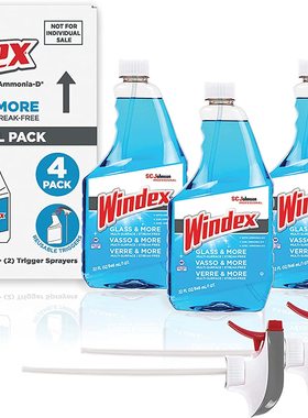 美国Windex Glass & More 4 Pack