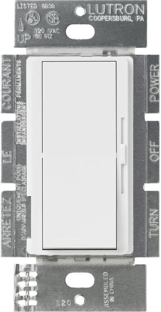 Lutron DVSTV-WH Diva 8 Amp 3-way/Single-Pole 0-10V Dimmer