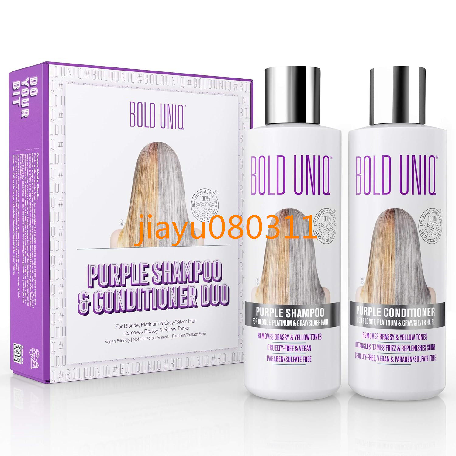 Bold Uniq Purple Toning Shampoo & Conditioner Set