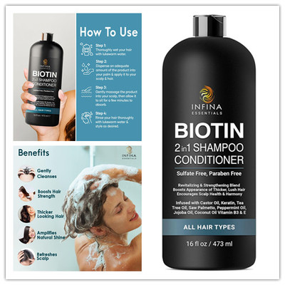 INFINA ESSENTIALS Biotin 2-in-1 Shampoo and Conditioner