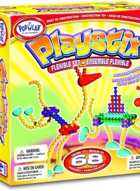 Popular Playthings Playstix Flexible Set Construction Toy