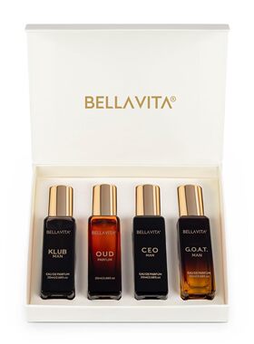 Bella Vita Organic Man Luxury Perfume Gift Set 4x20 ML fo