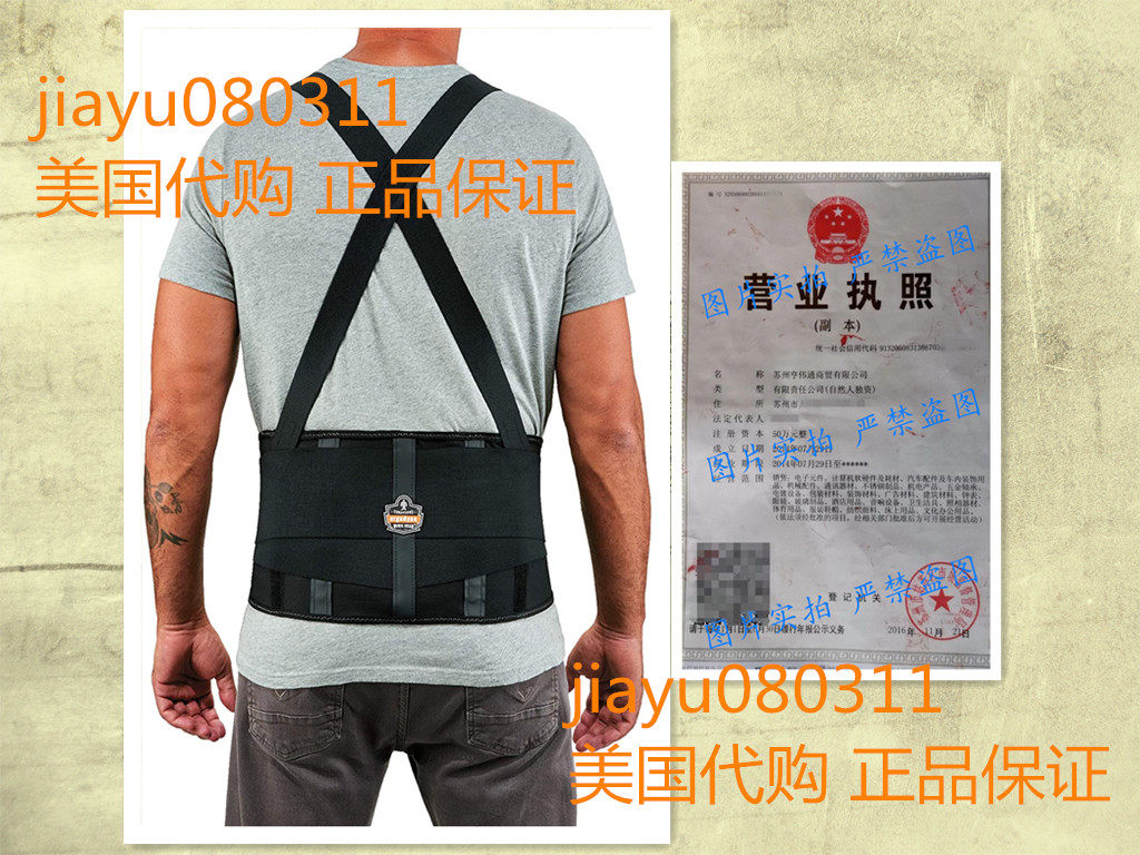 Ergodyne ProFlex 1100SF Back Support Brace, 8