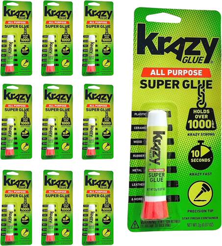 Krazy Glue Crazy Super Glue All Purpose Instant Repair 10支
