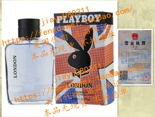 美国预 Playboy London by Playboy 3.4 oz EDT Cologne for Men