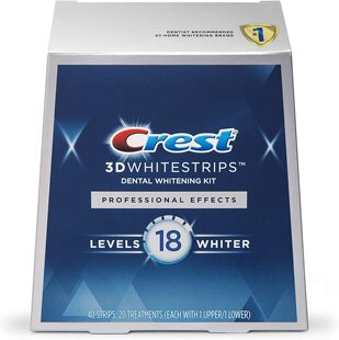Professional White Whiten Whitestrips Teeth Effects Crest