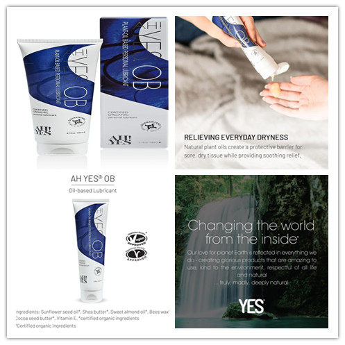 AH! YES® OB Plant Oil Based Personal Lubricant