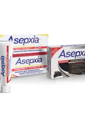 Asepxia Acne Care Set - Charcoal Cleansing Bar Soap + Spot