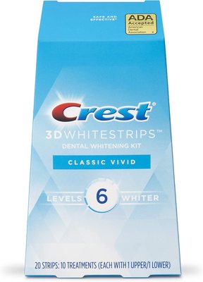 Crest 3D White Whitestrips Classic Vivid Teeth Whitening Kit