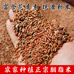 湖北正宗胭脂米孕妇糙米五谷杂粮粗粮冷水红米大米糙米饭(一斤)