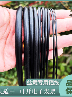 盆景造型专用铝丝铝线蟠扎500克1公斤定型套装园艺花卉植物黑铝条