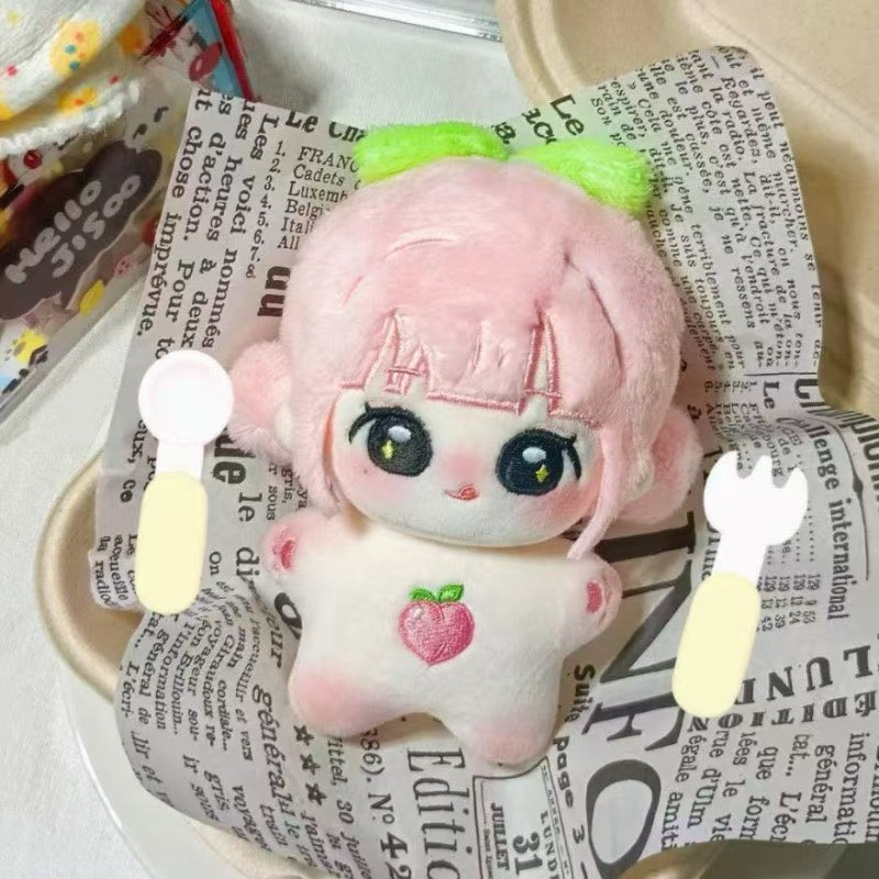 原创金智秀JISOO属性小秀桃10cm棉花娃娃同人毛绒公仔挂件挂包包