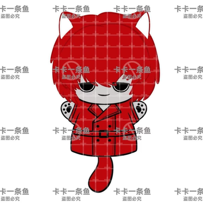 原创文字游戏同人赤伞男子属性毛绒手偶棉花娃娃可爱指偶