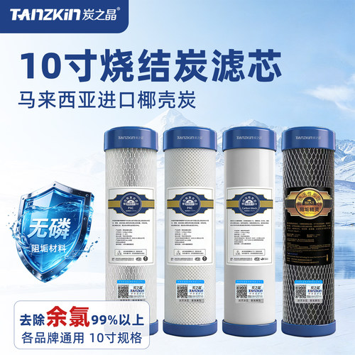 10寸阻垢炭压缩烧结CTO滤芯