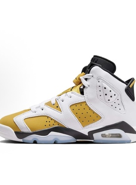 W仓 JORDANJordan6白黄色运动复古舒适中帮篮球鞋384665-170
