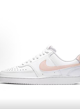 W仓 Nike Court Vision 1 Low减震防滑低帮板鞋 白淡粉CD5434-105