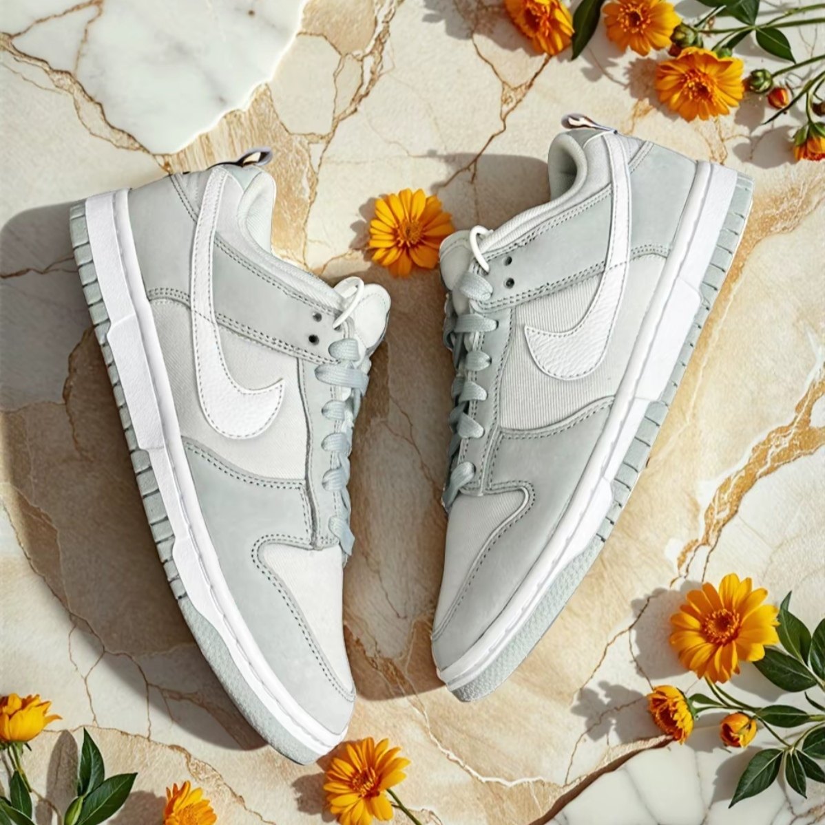 W仓 耐克女鞋灰白蓝黑帆布经典休闲复古板鞋FB7720-002