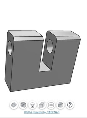 铰链座 底面安装 双耳环型H7型) HKUB HKUM HKUS (无油型) HKUSM