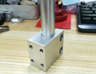 直线光轴立式光杆固定支架法兰轴承支座光轴侧装固定座光轴侧面锁