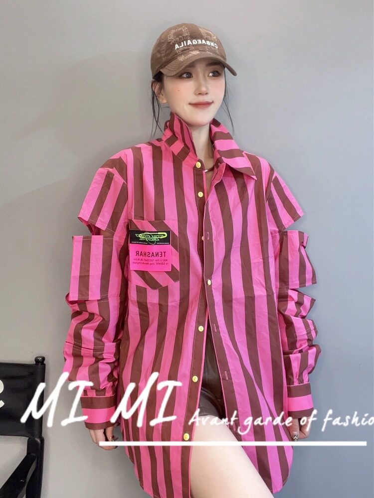 中长款衬衫女上衣百搭外搭