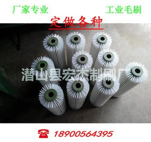 工业毛刷滚筒 尼龙丝毛刷辊 去尘清洗机 毛刷辊 茶叶机械毛刷辊
