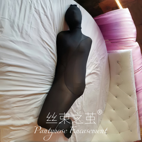 加厚丝袜全包自束缚裤袜连体全身包裹木乃伊肉丝连身另类小众黑丝