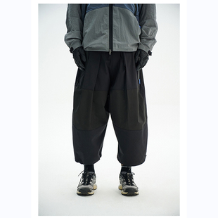 轻机能双飘带速干防泼水宽松阔腿武士八分裤 LUSION REINDEE