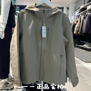 FILA斐乐2025冬新款 高端商务加绒保暖连帽梭织外套F11M442708 男装