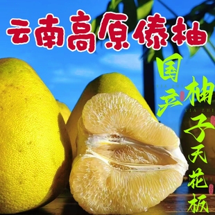 2025西双版纳傣柚东试早柚子青柚泡果新鲜水果孕翡翠珍珠蜜柚包邮