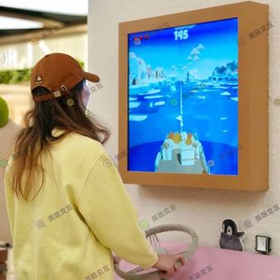 方向盘互动游戏装置多媒体活动暖场道具节假日商场引流美陈打卡