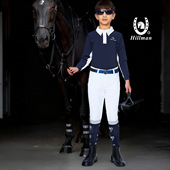 Hillman儿童马术马靴男女童骑马靴短靴儿童马术鞋 115 117 206 209