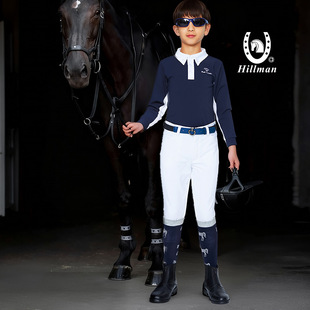 117 209 115 206 Hillman儿童马术马靴男女童骑马靴短靴儿童马术鞋