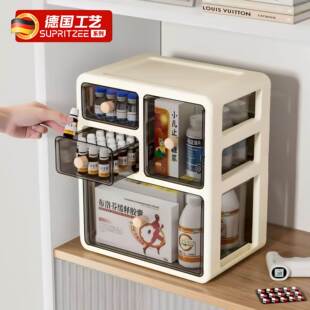 药箱家庭装抽屉式大号药品收纳盒家用大容量药盒常用药多层收纳柜