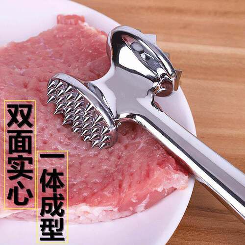 304不锈钢松肉锤厨房家用拍牛排锤子嫩肉断筋器工具敲打实心神器