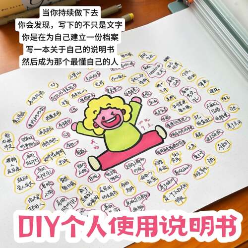 做懂自己的人！DIY个人使用说明书自由切卷轴雷射纸张可叠色彩笔