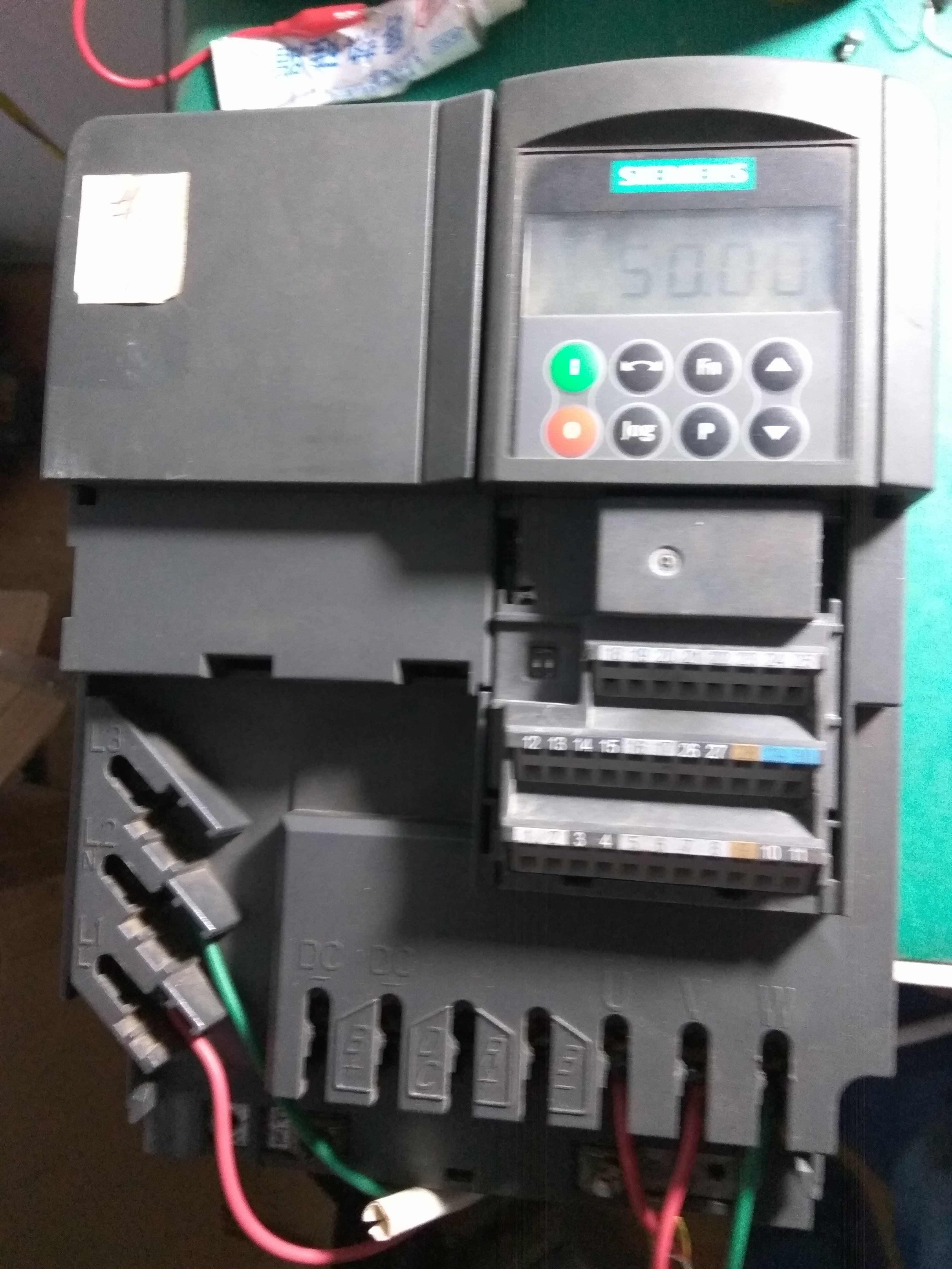 二手西门子mm440变频器7.5kw380v实物缺下盖不含面板