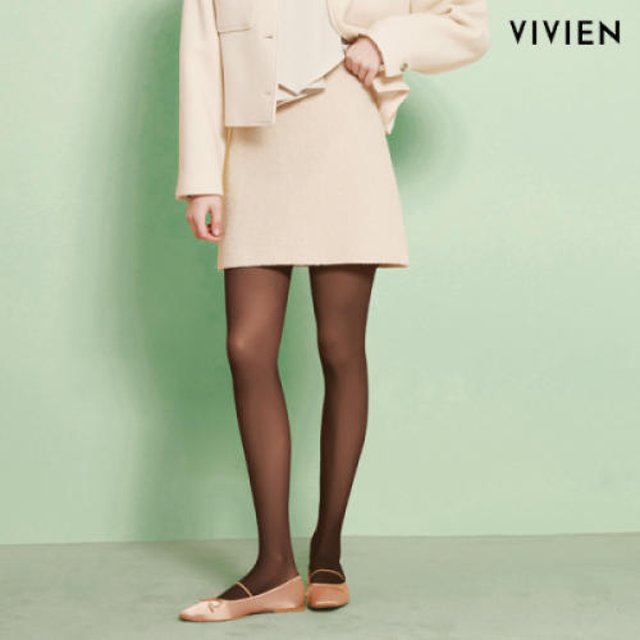 韩国代购直邮VIVIEN秋冬百搭80D光腿神器保暖紧身舒适打底连裤袜