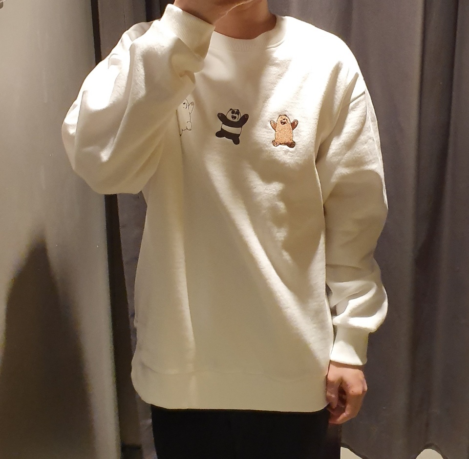 韩国加绒休闲卫衣spao