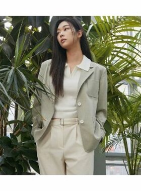 韩国代购直邮MIXXO正品折扣春秋百搭简约宽松休闲OL版西服外套