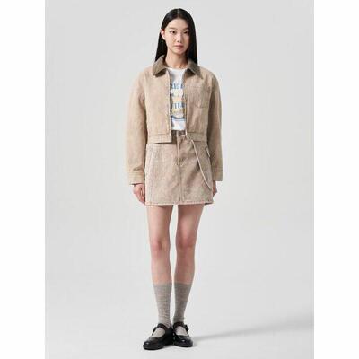 8SECONDS8秒牛仔侧口袋半身裙