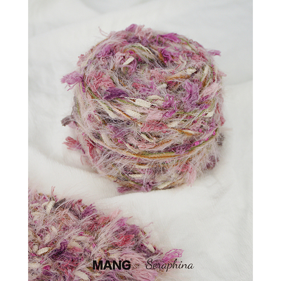 MANG中粗粉兰迪手混线毛线团