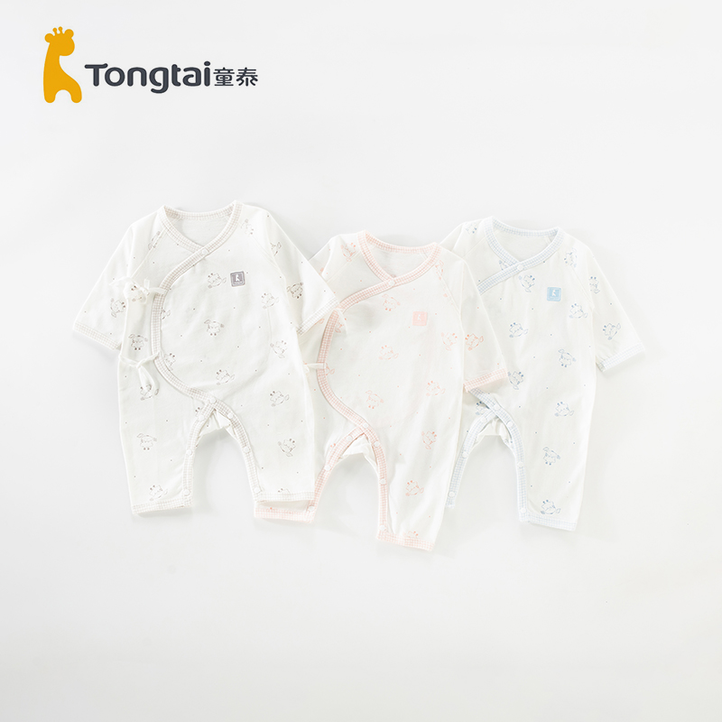 童泰婴儿连体衣纯棉和尚服爬服