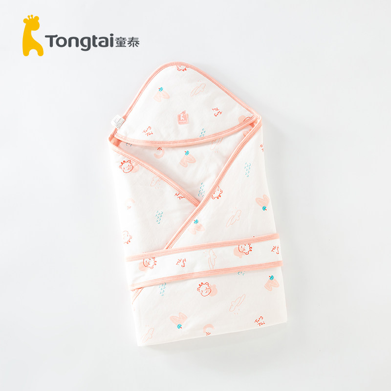 童泰婴儿新款用品被子新生儿春秋保暖包巾婴幼儿纯棉薄棉包毯抱被