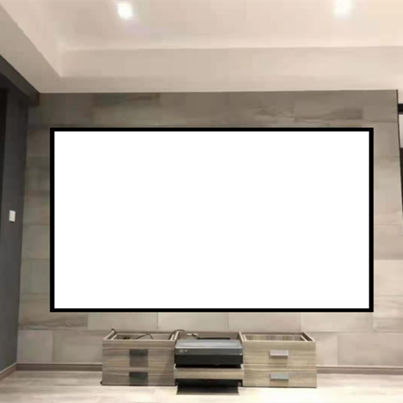巴盾极米坚果投影仪幕布100寸16:9画框幕家用投影幕窄边电影幕