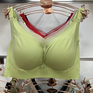 无痕无侧骨无钢圈文胸罩 秀脉6670 中薄B杯聚拢光面柔软内衣女士